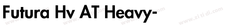 Futura Hv AT Heavy字体转换 Futura Hv AT Heavy字体转换